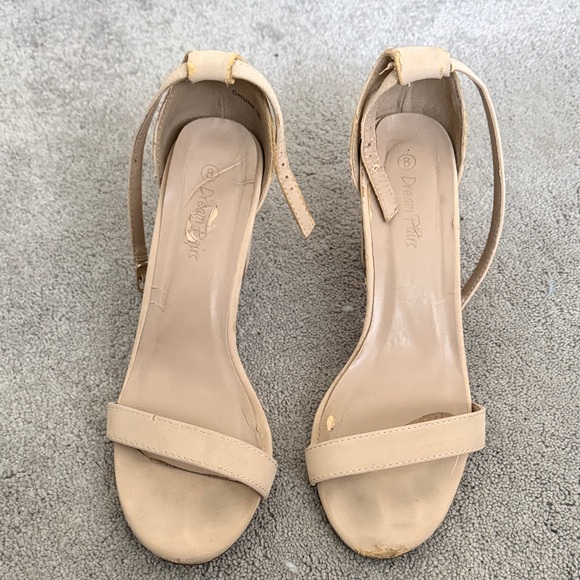 Dream Pairs Nude Ankle-Strap Heeled Sandals - Picture 7 of 7